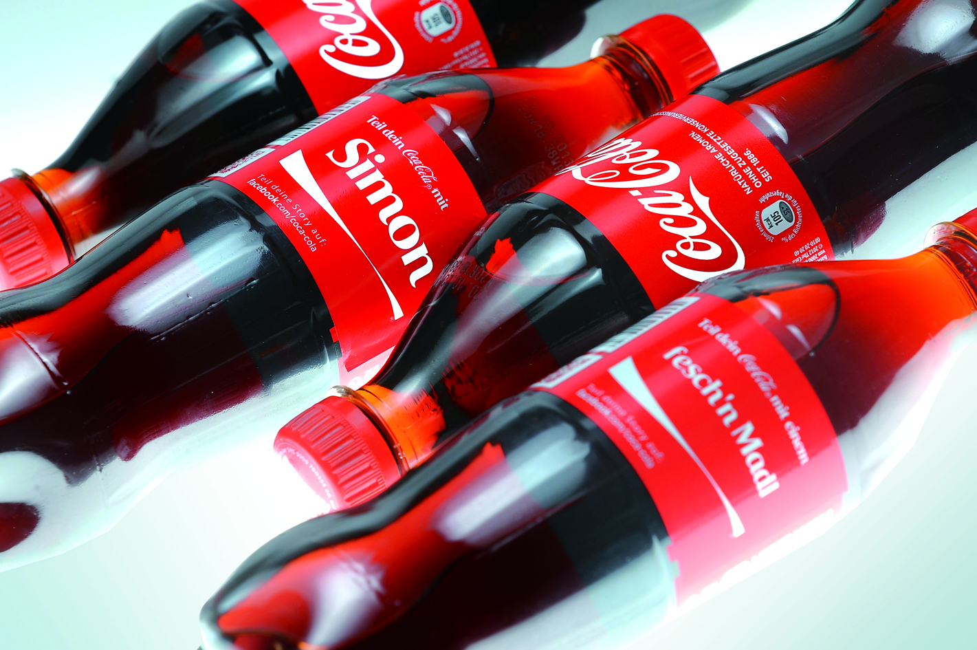 Rollenetiketten Coca-Cola