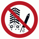 Schild Feuerwerk verboten