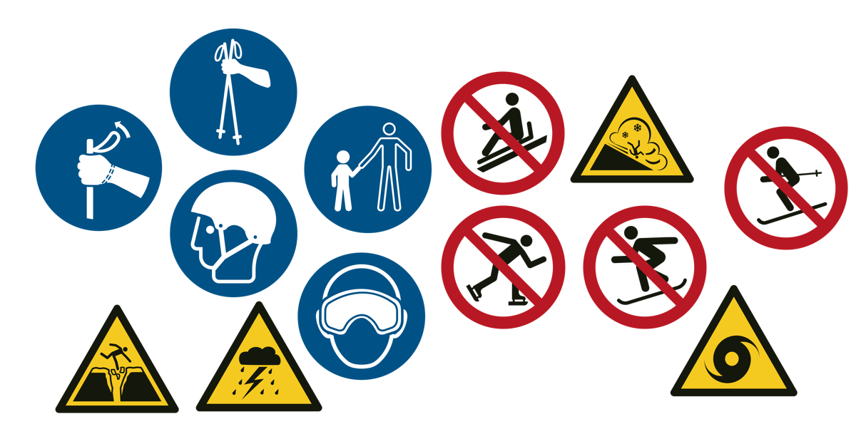 Wintersport, Freizeit und Naturgefahren: Das sind die neuen Symbole der EN ISO 7010