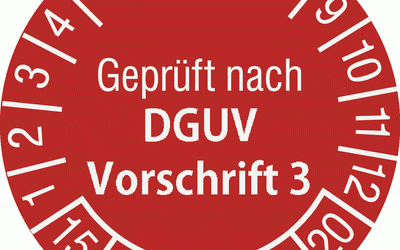 DGUV Vorschrift 3: Wartung elektrischer Anlagen und Betriebsmittel – Neuer Name für Berufsgenossenschaftliche Vorschrift